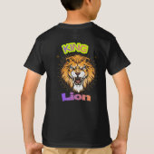 Majestic King Lion Crowned Portrait Design T-shirt (Achterkant)