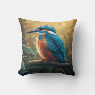 Majestic Kingfisher: De levendige kunst van de Nat Kussen