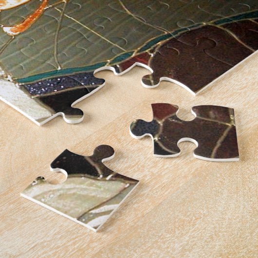 Majestic Lady Justice in Glas in lood Design Legpuzzel (Zijkant)