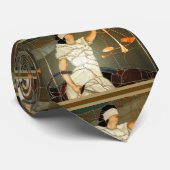 Majestic Lady Justice in Glas in lood Design Stropdas (Opgerold)