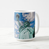 Majestic Lady Liberty, Vrijheidsbeeld Koffiemok (Voorkant rechts)