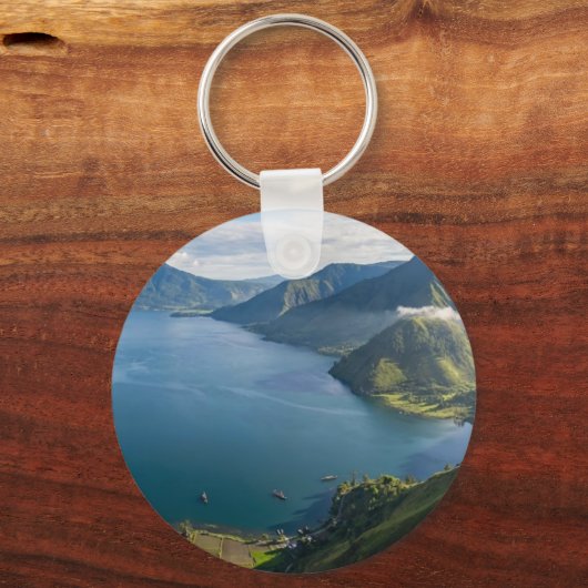 Majestic Lake Toba North Sumatra Bali Keychain (Achterkant)