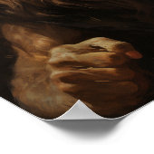 Majestic Leeuw brullen en het verhogen van zijn kr Poster (Hoek)