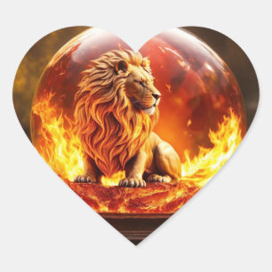 Majestic Leeuw: Koning van het Wilde Hart Sticker