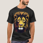 Majestic Leeuw Silhouette.design T-shirt (Voorkant)