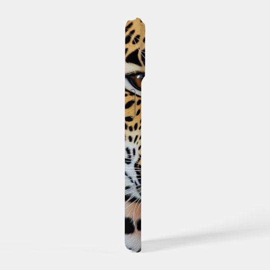 Majestic Leopard Close-up | Prachtige wildlife kun iPhone 15 Case (Rechterkant)