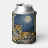 Majestic Leopard on Cliff Ledge Blikjeskoeler (Blikje Voorkant)