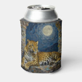 Majestic Leopard on Cliff Ledge  Blikjeskoeler (Blikje Achterkant)