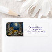 Majestic Leopard on Cliff Ledge   Etiket (Insitu)