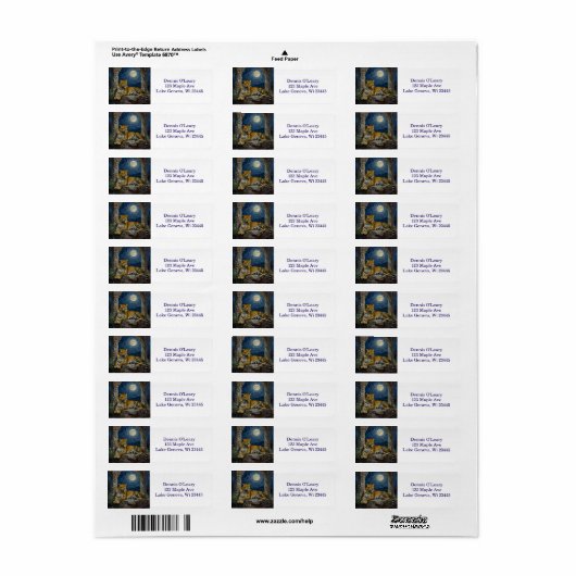 Majestic Leopard on Cliff Ledge   Etiket (Full Sheet)