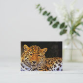 Majestic Leopard Visitekaartje (Staand voorkant)