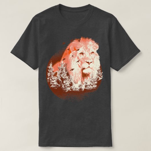 Majestic Lion Artwork T-shirt (Design voorkant)