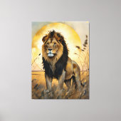 Majestic Lion Canvas Afdruk (Voorkant)