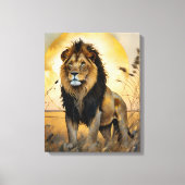 Majestic Lion Canvas Afdruk (Voorkant)