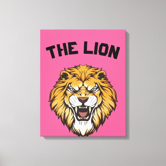 "Majestic Lion" Canvas Afdruk (Voorkant)