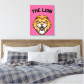 "Majestic Lion" Canvas Afdruk (Insitu (Slaapkamer))