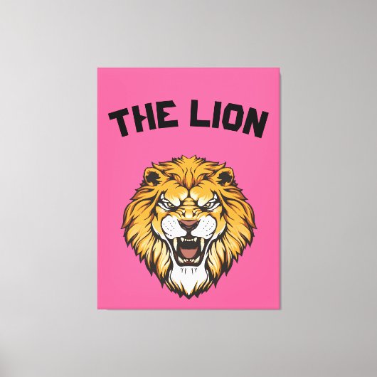 "Majestic Lion" Canvas Afdruk (Voorkant)