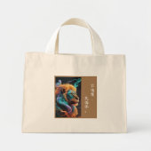 Majestic Lion Chinese Kalligrafie Canvas tas (Voorkant)