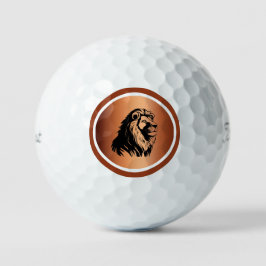 Majestic Lion Copper Golf Ball Golfballen