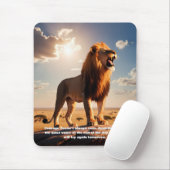 Majestic Lion Courage Inspirerend Motivatie Muismat (Met muis)