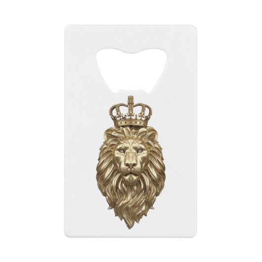 Majestic Lion Creditkaart Flessenopener (Voorkant)