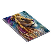 Majestic Lion Editable Note Book Notitieboek (Rechterzijde)
