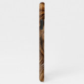 Majestic Lion Face with Blue Eyes | Wildlife Anima iPhone Hoesje (Rechterkant)