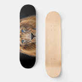Majestic Lion Face with Blue Eyes | Wildlife Anima Persoonlijk Skateboard (Voorkant)