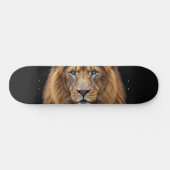 Majestic Lion Face with Blue Eyes | Wildlife Anima Persoonlijk Skateboard (Horizontaal)