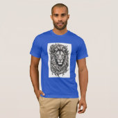 Majestic Lion Friendship Tattoo Design T-shirt (Voorkant volledig)