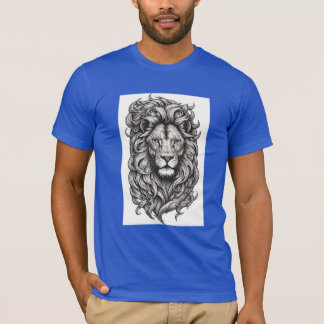 Majestic Lion Friendship Tattoo Design T-shirt
