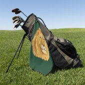 Majestic Lion Golfhanddoek (Groen)