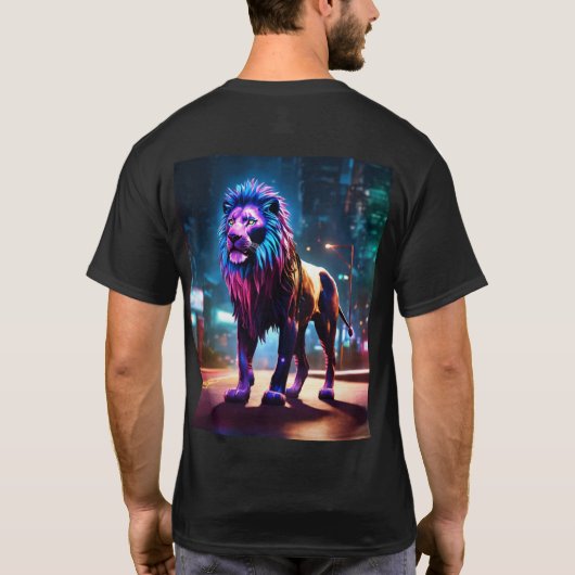 Majestic Lion Graphic T-Shirt" T-shirt (Achterkant)