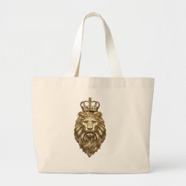 Majestic lion grote tote bag
