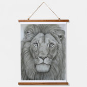 Majestic Lion Hangend Wandkleed (Voorkant)