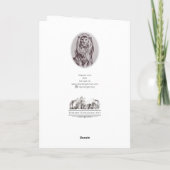 Majestic Lion - Hartelijk dank (gevouwen) Bedankkaart (Achterkant)