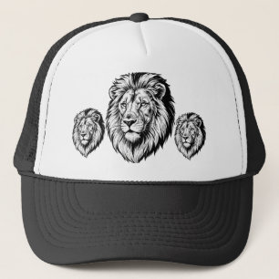 Majestic Lion Head Trucker Pet
