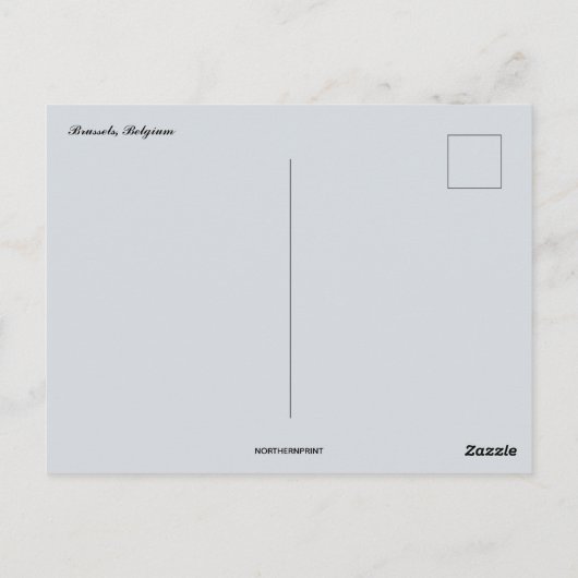 Majestic Lion in Brussel België Briefkaart (Achterkant)