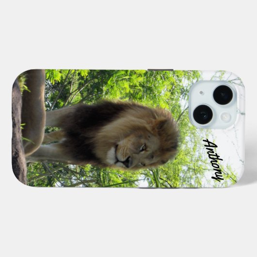 Majestic Lion IPhone Case (Achterkant (horizontaal))