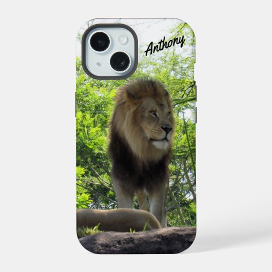 Majestic Lion IPhone Case iPhone 15 Case (Achterkant)