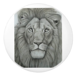 Majestic Lion Keramische Knop