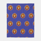 Majestic Lion – King of Power and Authority Fleece Deken (Voorkant)