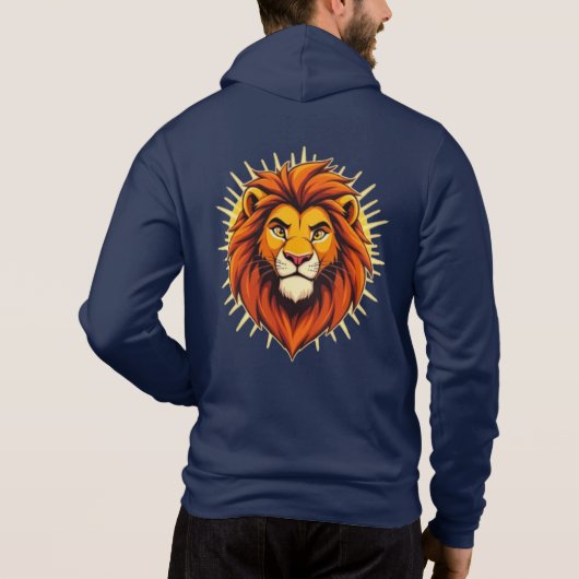 Majestic Lion – King of Power and Authority Hoodie (Achterkant)