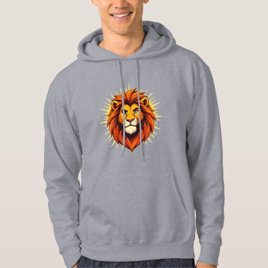 Majestic Lion – King of Power and Authority Hoodie (Voorkant)
