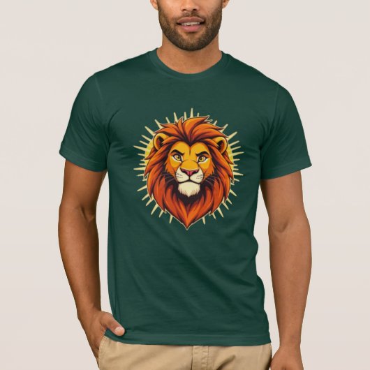 Majestic Lion – King of Power and Authority T-shirt (Voorkant)