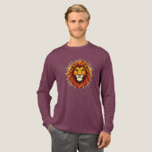 Majestic Lion – King of Power and Authority Tri-Blend Shirt (Voorkant)