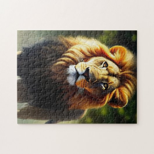 Majestic Lion Legpuzzel (Horizontaal)