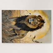 Majestic Lion Legpuzzel (Horizontaal)