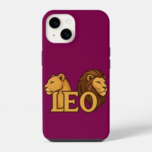 Majestic Lion & Lioness Fusion – Bold Wildlife iPhone Hoesje (Achterkant)