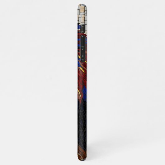 Majestic Lion Mozaïek Telefoonkoffer – Koning iPhone Hoesje (Linkerkant)